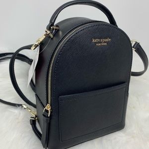MINI convertible backpack solid BLACK Kate spade